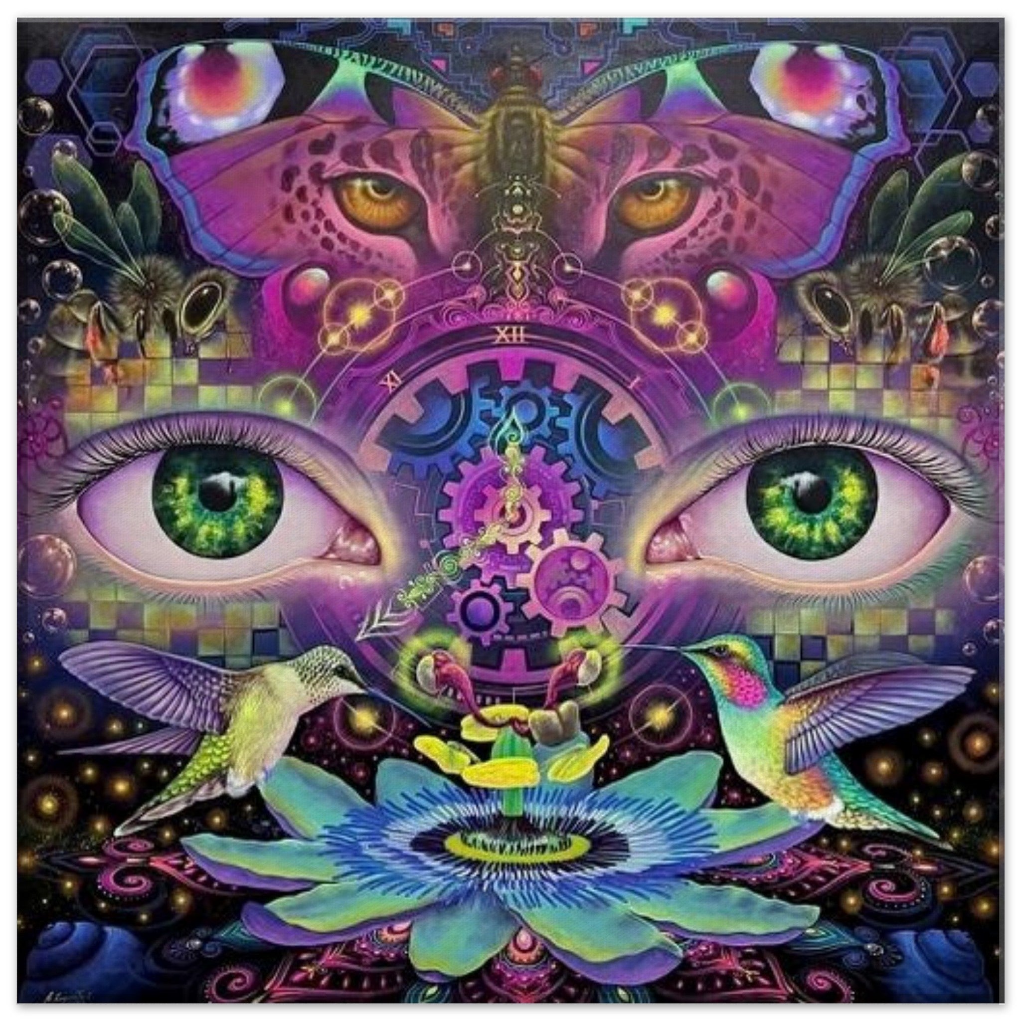 Inner Power Eyes - Museum Quality Matte Paper Poster Canvas