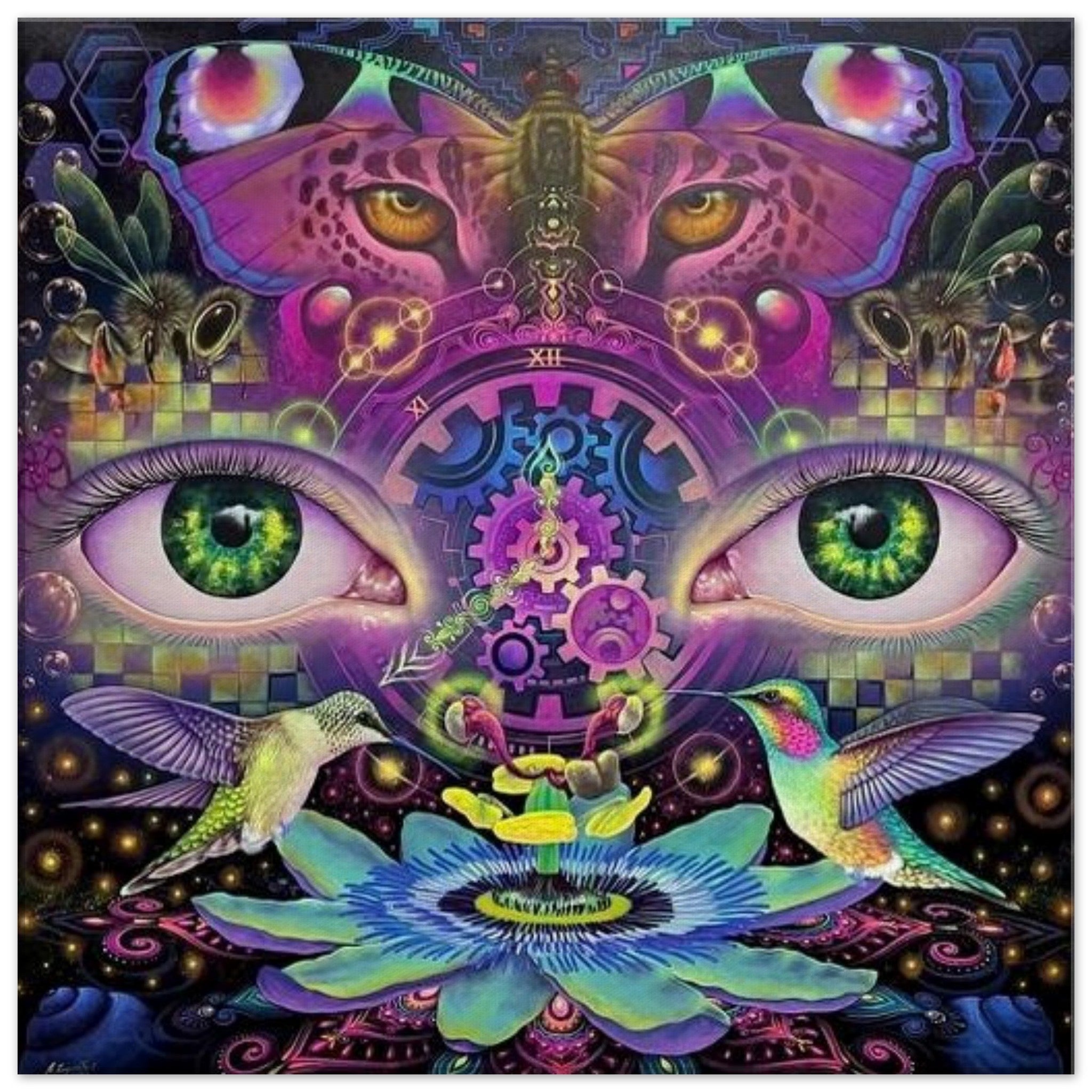 Inner Power Eyes - Museum Quality Matte Paper Poster Canvas